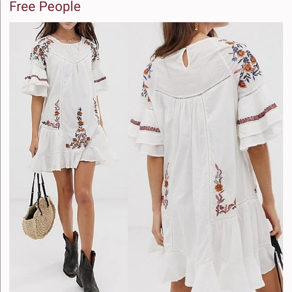 Free People
Pavlo Embroidered Mini Dress